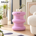 Miorat™ Blush Column Lacquer Accent Stool - view 1