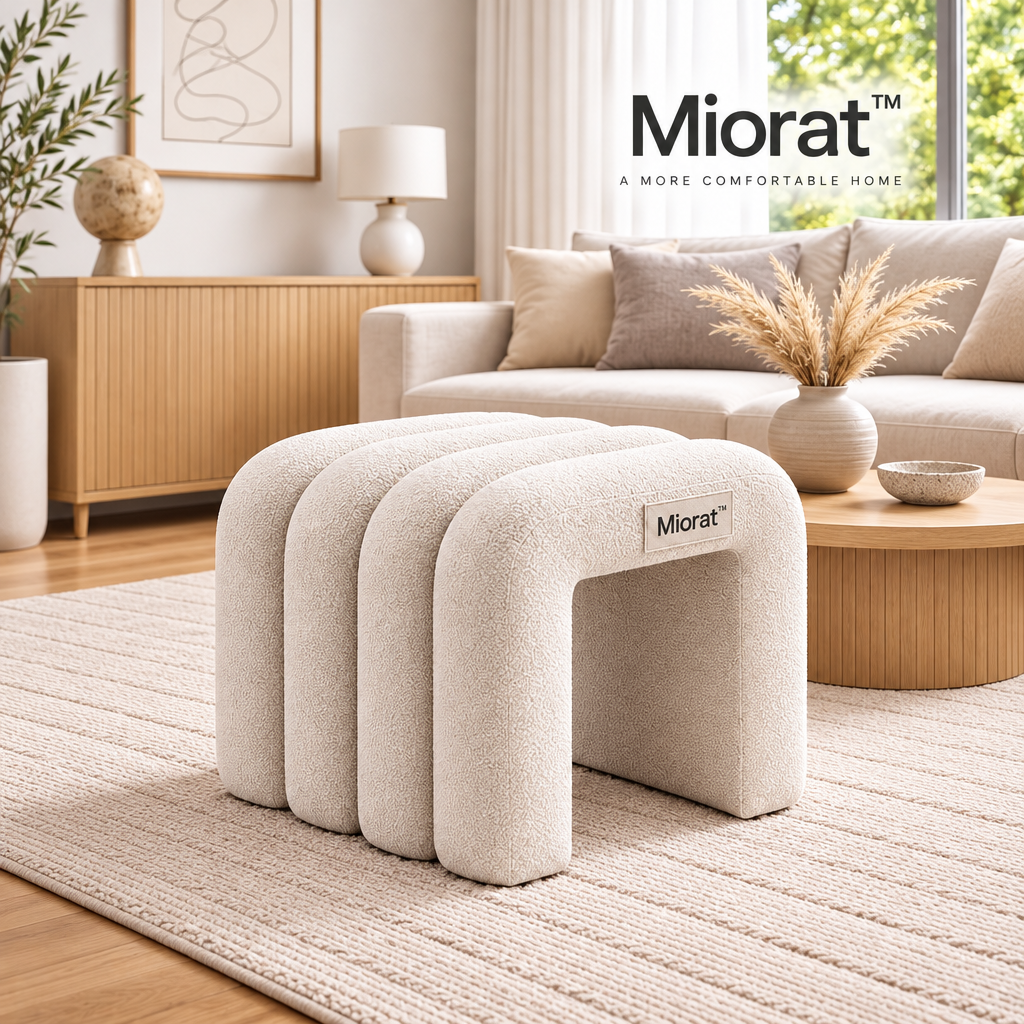 Miorat™ Bouclé Archway Accent Stool - view 5
