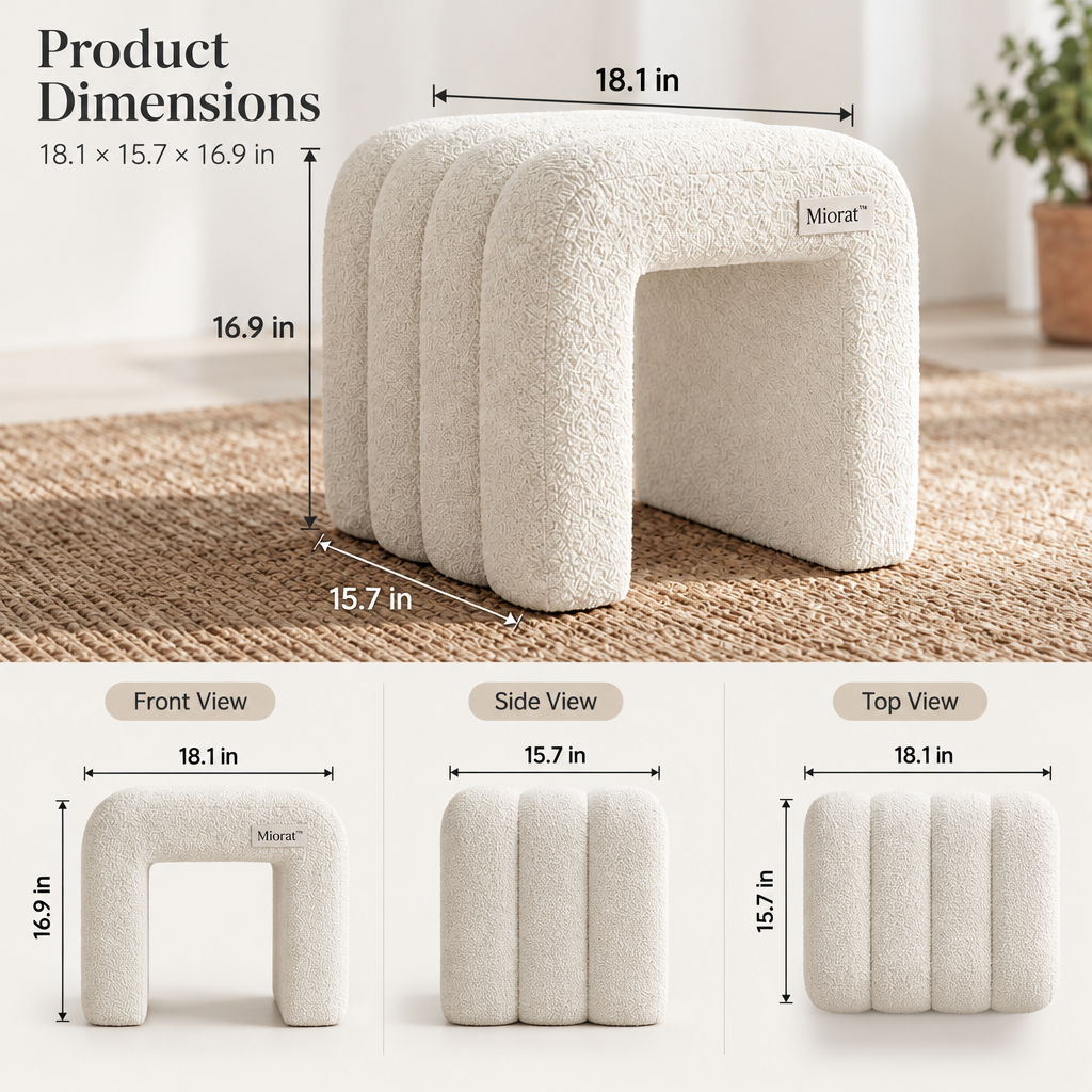 Miorat™ Soft-Curve Open Arch Stool - view 3