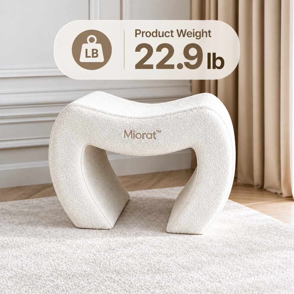Miorat™ Plush Hourglass Accent Stool - view 4