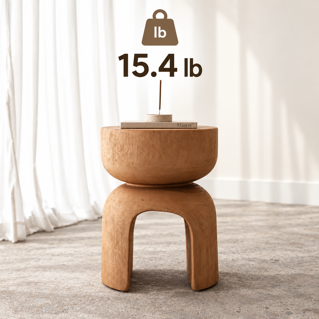 Miorat™ Terra Tripod Wood Accent Stool - view 3
