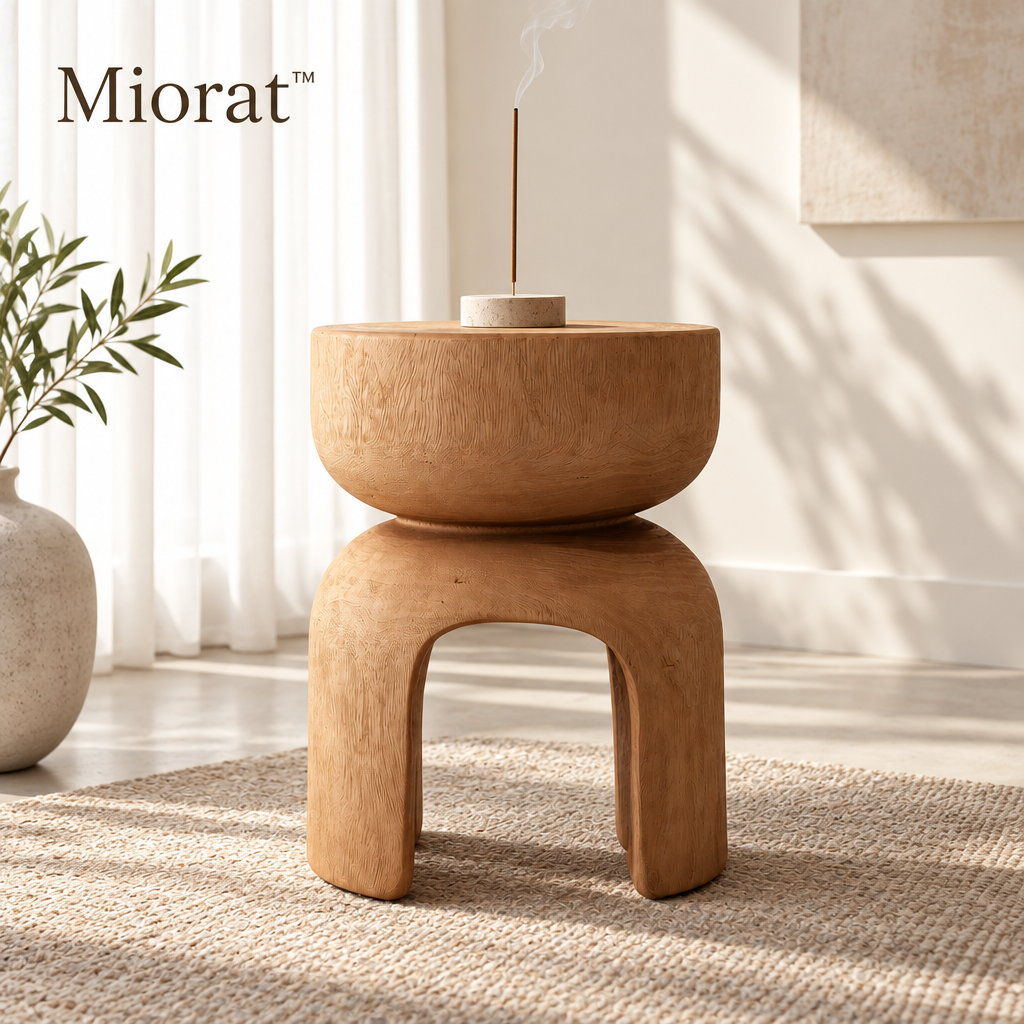 Miorat™ Terra Tripod Wood Accent Stool - view 5