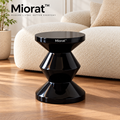 Miorat™ Noir Gloss Hourglass Stool - view 1